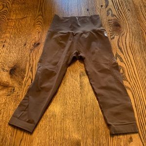 Free People Movement Good Karma High Rise Crop Legging Cocoa XS/S NWOT